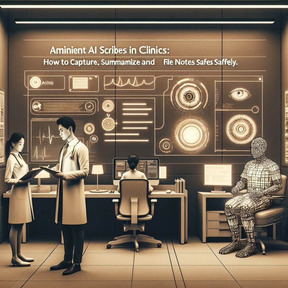Ambient AI Scribes in Clinics: How to Capture, Summarize, and File Notes Safely