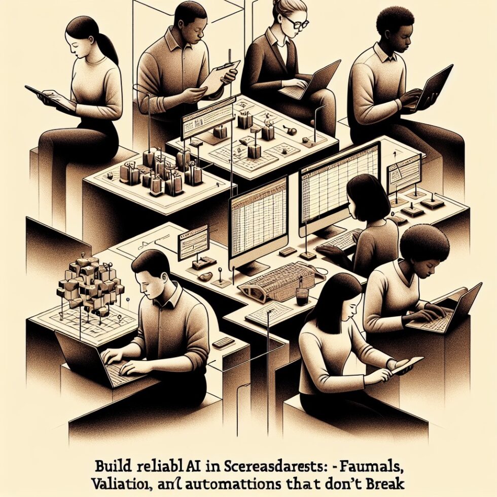 Build Reliable AI in Spreadsheets: Formulas, Validation, and Automations That Don’t Break