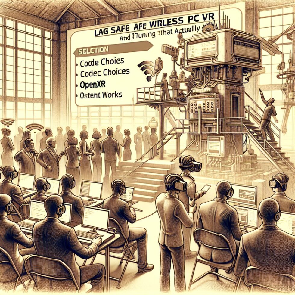 Lag‑Safe Wireless PC VR: Wi‑Fi 6E/7 Setup, Codec Choices, and OpenXR Tuning That Actually Works